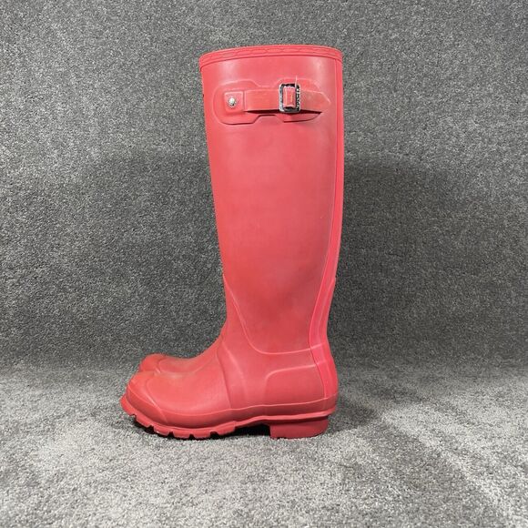 Hunter Original Tall Matte Corral Riding Rain Wellington Boots Women's Size 5 - Picture 6 of 16